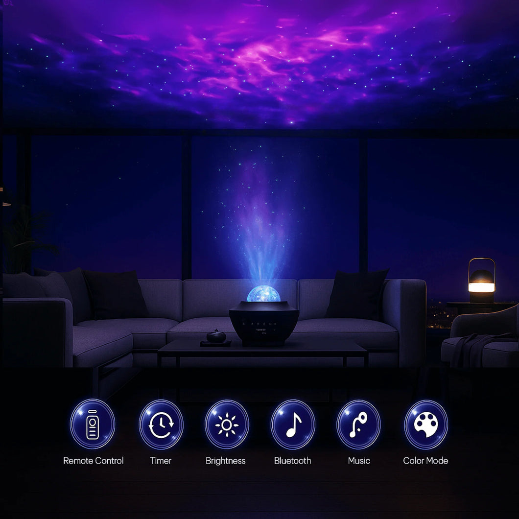 Lámpara Proyector LED de Olas 3D 🌊