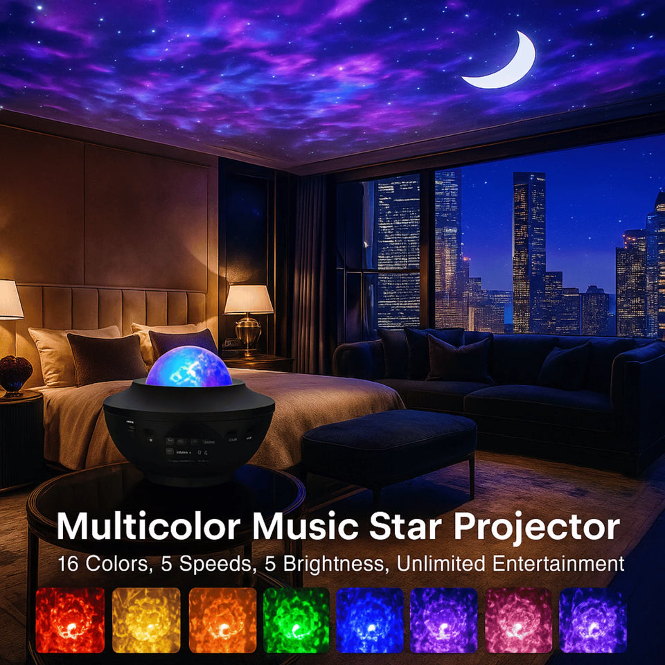 Lámpara Proyector LED de Olas 3D 🌊